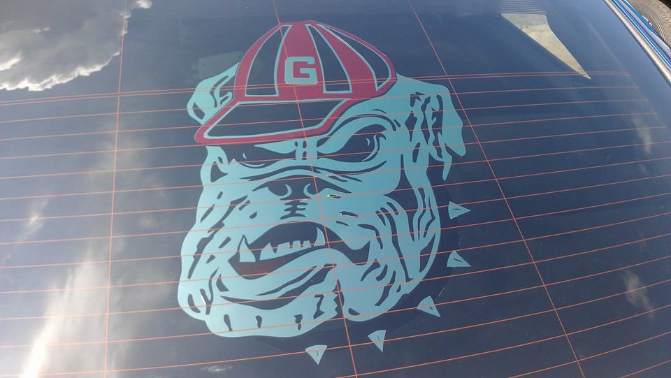 GA Bulldog Tint Design
Handcut