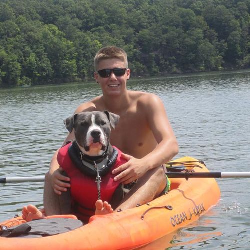 My dog Grady and I, Kayaking!