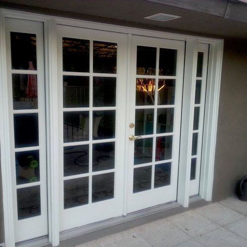 French door painted