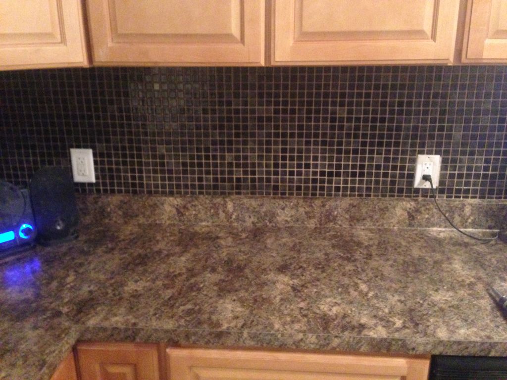 Backsplash and counter top