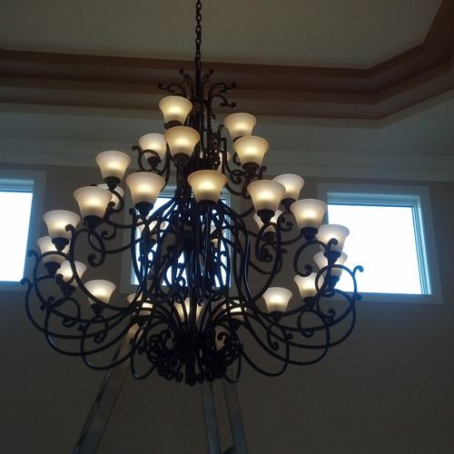 This is one of the largest foyer light's I have hu