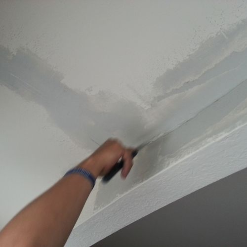 Plaster repair (we also repair and hang drywall)