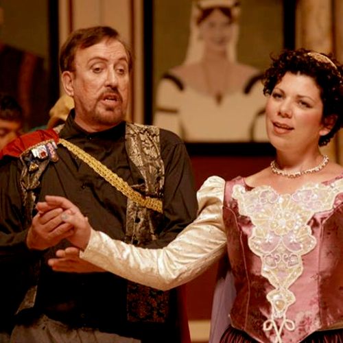 Melinda Benson as the Countess in Rigoletto with D