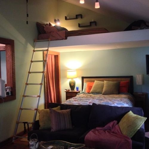 450 square-foot mother-in-law suite. Storage loft 