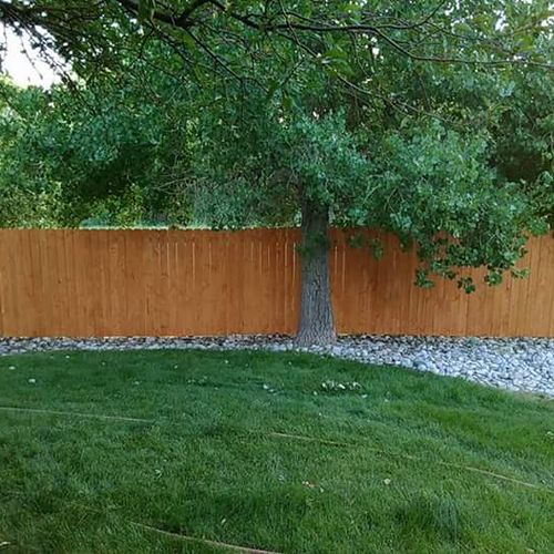 220' of privacy fence installed in 3 days