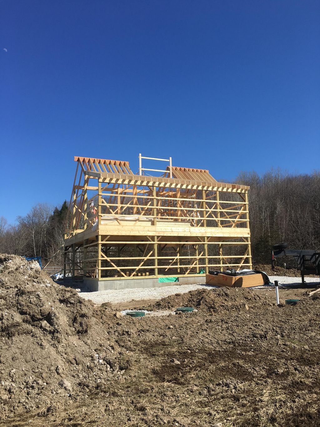 Horse barn with living space, 2016.  Photo 1 of 2.