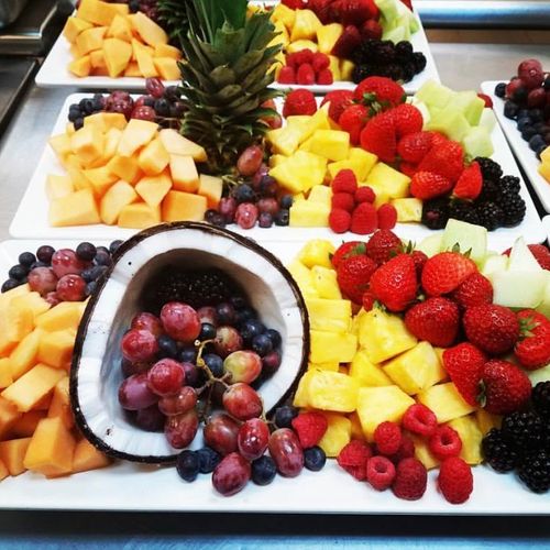 Various fruit platters