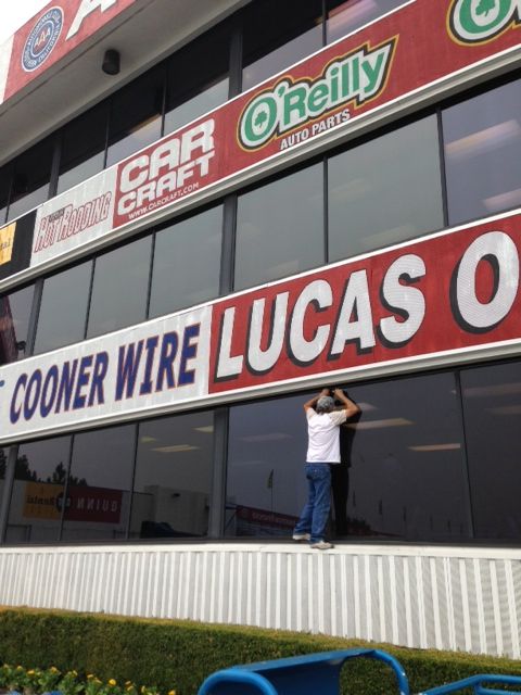 OUR YEARLY GLASS REPLACEMENT FOR THE NHRA DRAG STR