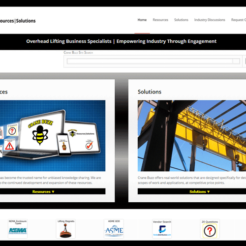 Informational Site developed for Crane Buzz in Cin