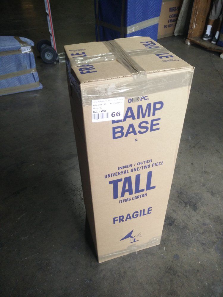 We pack your lamps so you don't have to.