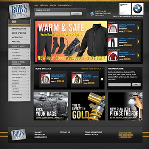 Bob's BMW Motorcycle E-Commerce Site