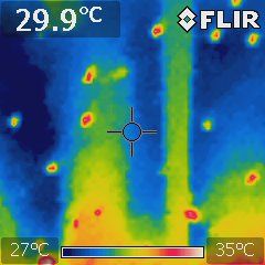 LP TECH Shield  Roof Sheathing Under Infra Red