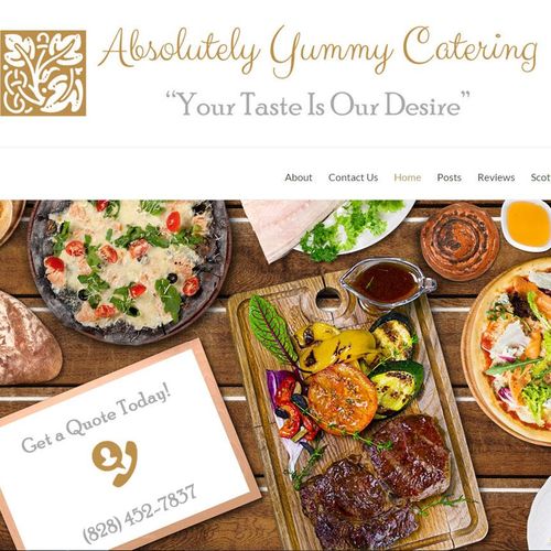 This catering website was absolutely delicious to 