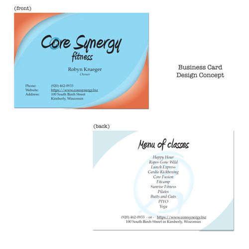 Client: Core Synergy, business card design