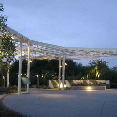 Desert Botanical Garden 2014 new metal constructio
