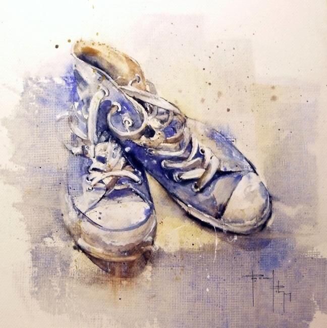 Done in watercolor. Instead of doing a still life 