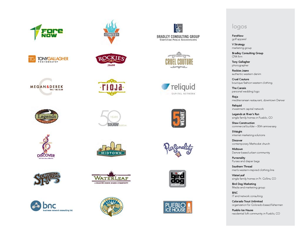 various logo designs