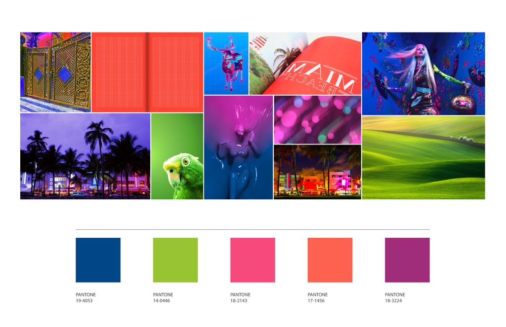 Sample color board for SS15