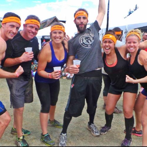Had a blast at the tough mudder with clients and f