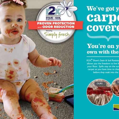 Do you have stains in your carpet? Get child-proof