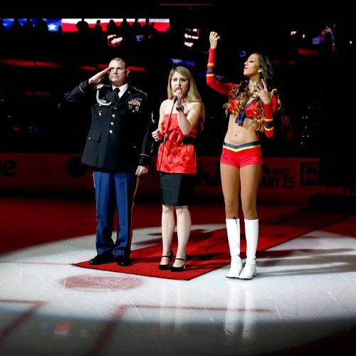 Singing for the Florida Panthers
