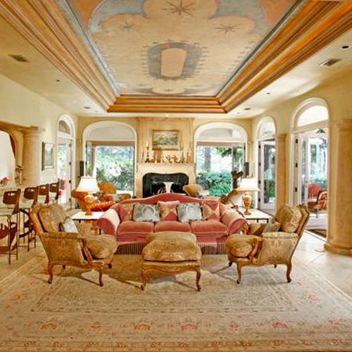 Living Room Grand Interior Design, Custom furnishi
