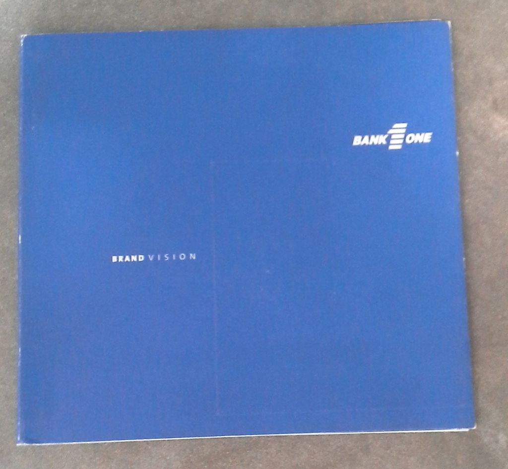 Bank One Brand Book - developed so everyone within