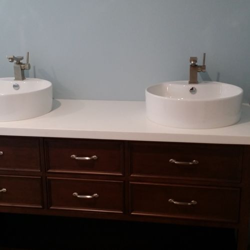 Installed two new Bathroom sinks.