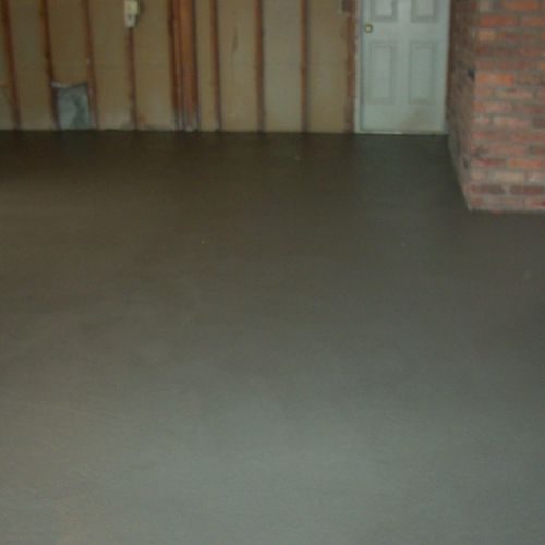 Garage Floor @ 6 in. Thick With Wire & Re-Rod.