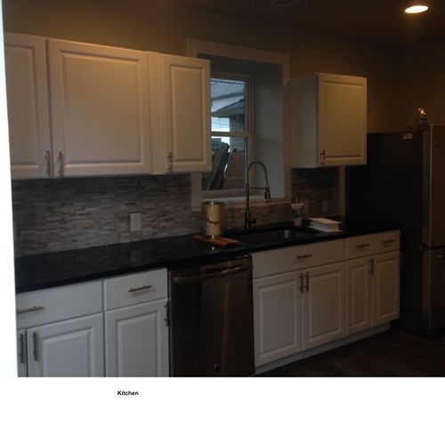-Complete Residential Remodel
-Finished kitchen
