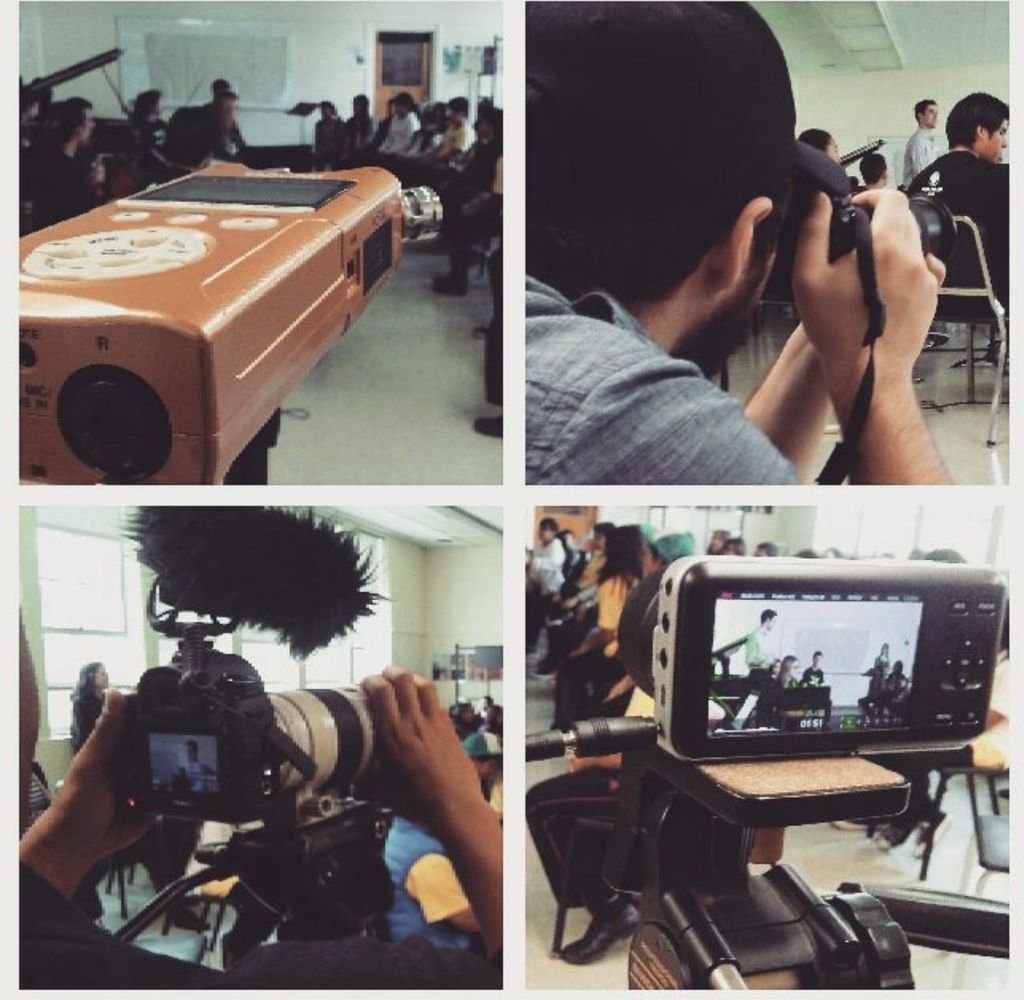 2 video cams. 1 photography and audio recorder . 