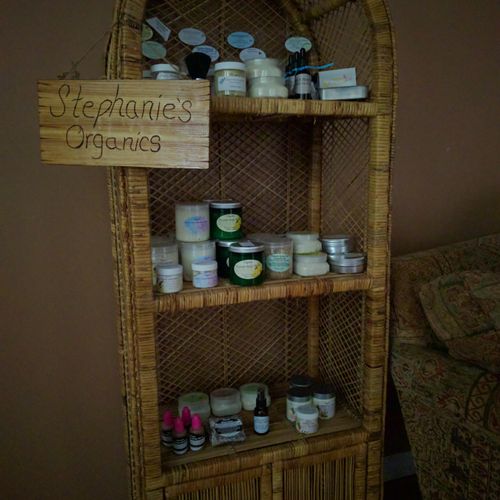 Stephanie's Organics used and sold here!