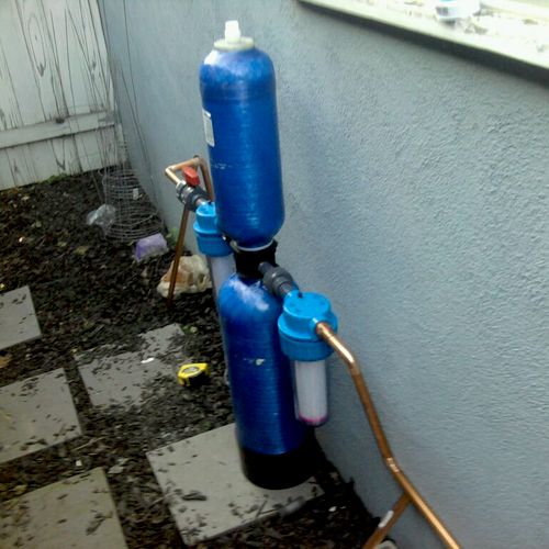 Water softener and filter system