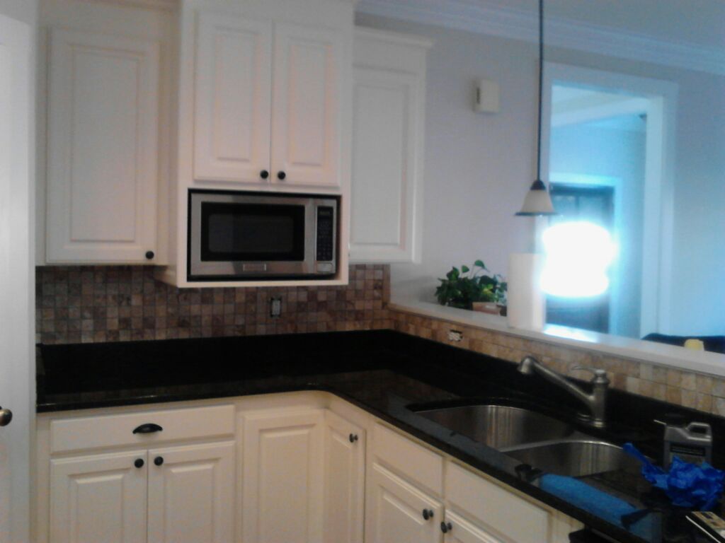 Tile job that we did in a kitchen for Max W.