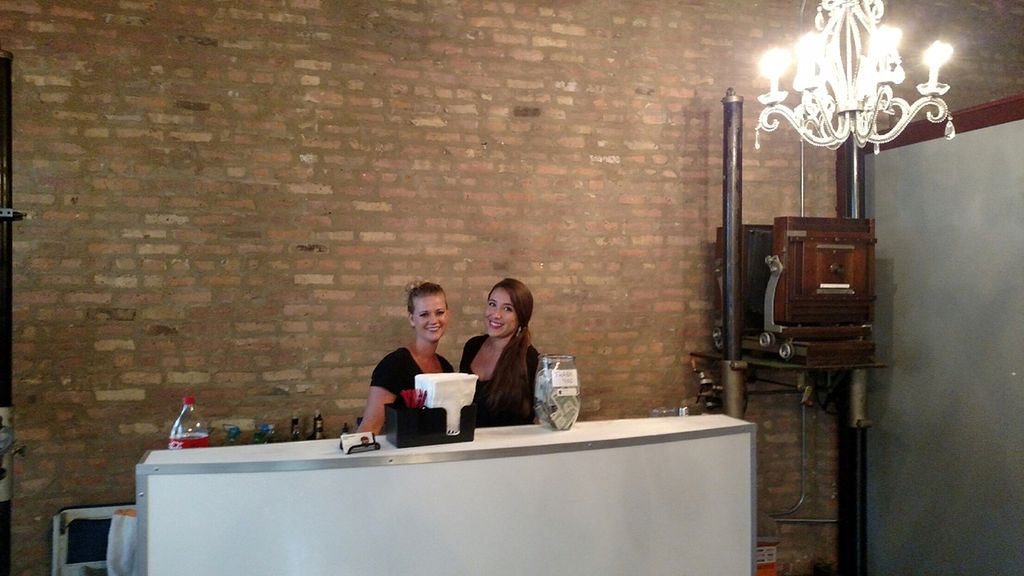 Dawn & Amy at the bar
