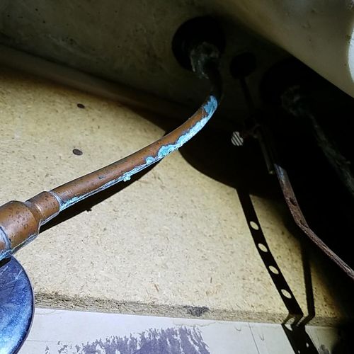 Slow valve leak under sink.