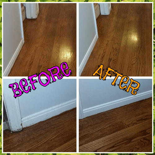 sanding & painting baseboards