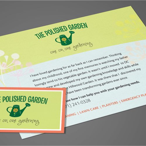 Logo and branding for Polished Garden