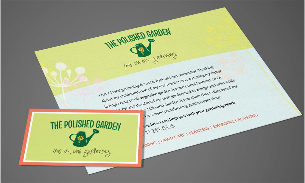 Logo and branding for Polished Garden