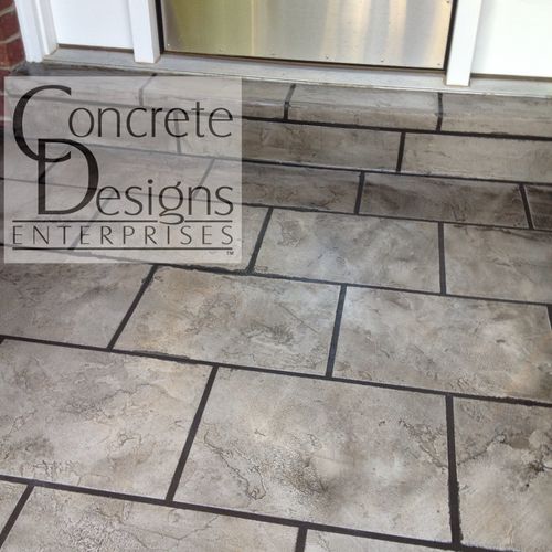 CDE; Exterior_Decorative Concrete Overlay in Large