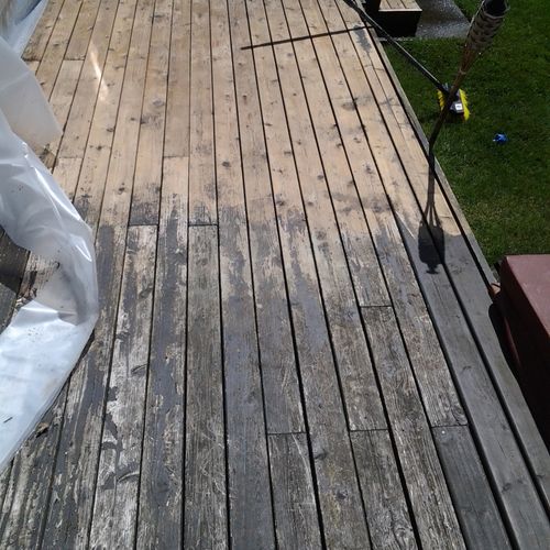 In the middle of stripping this deck; getting it r