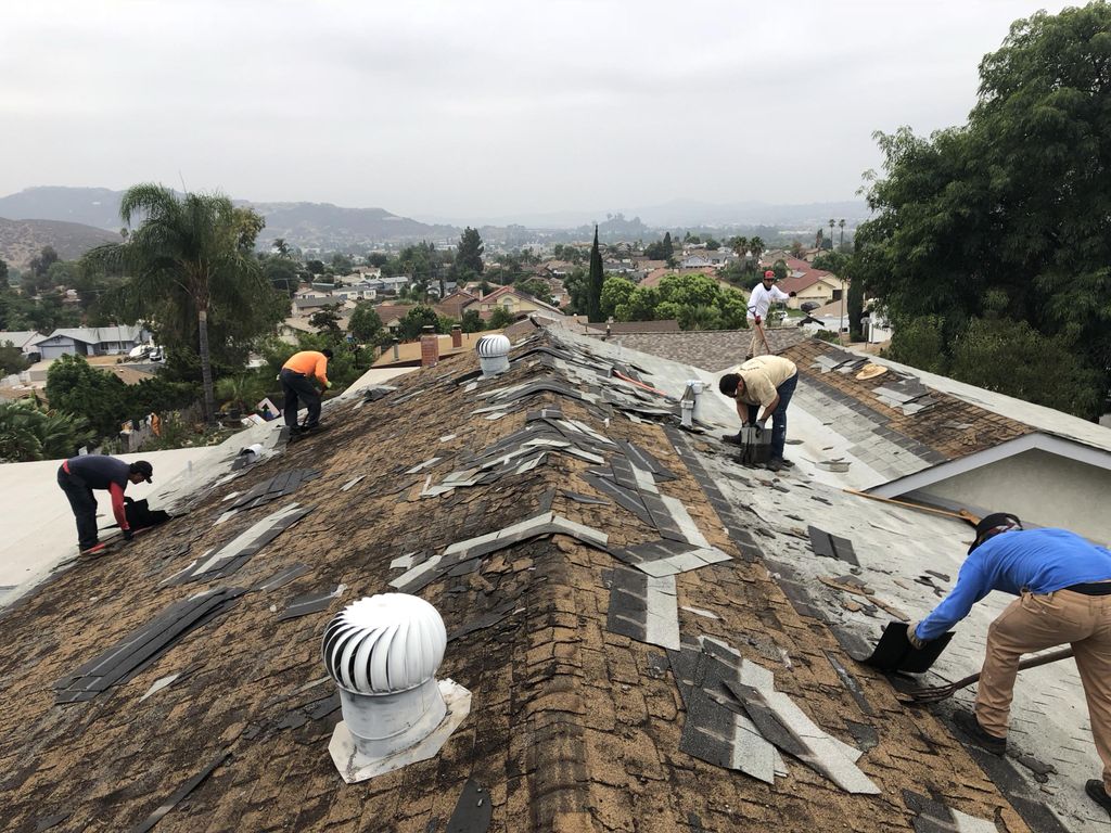 Multiple layers roof tear off 