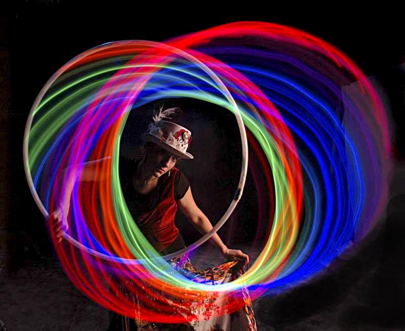 Anna with LED hoop