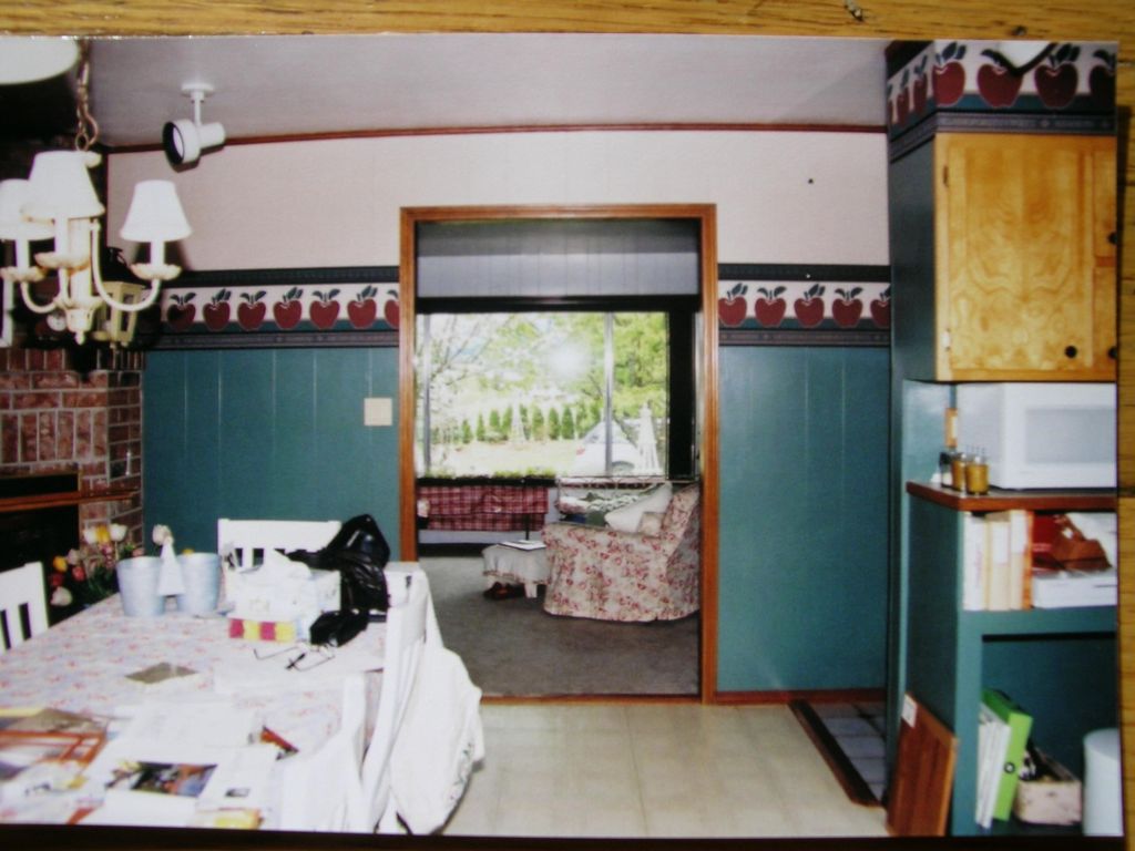 Interior view before the center wall is removed.