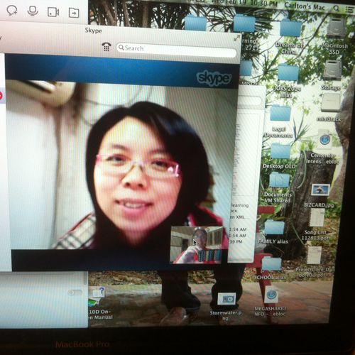 Online with China...