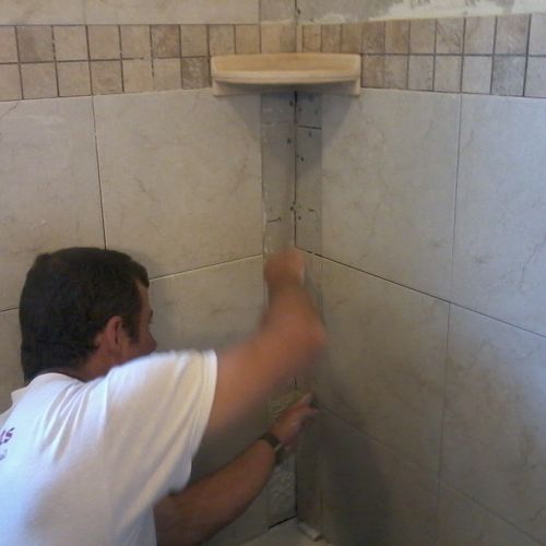 Tiling a custom shower