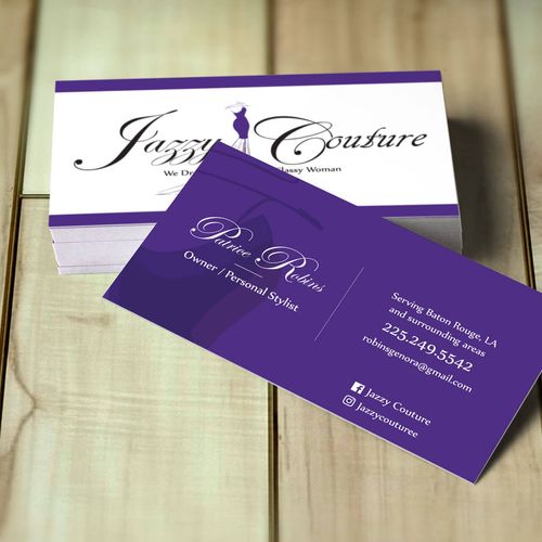 Business Card Design • Client: Jazzy Couture