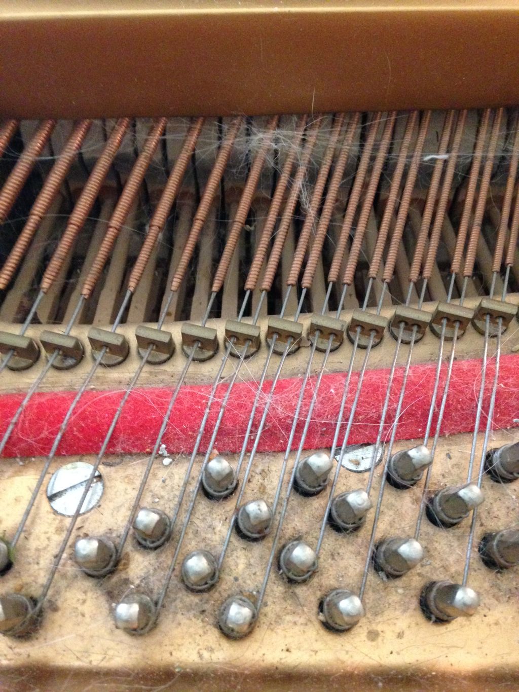 A piano in need of cleaning. Cleaning can improve 