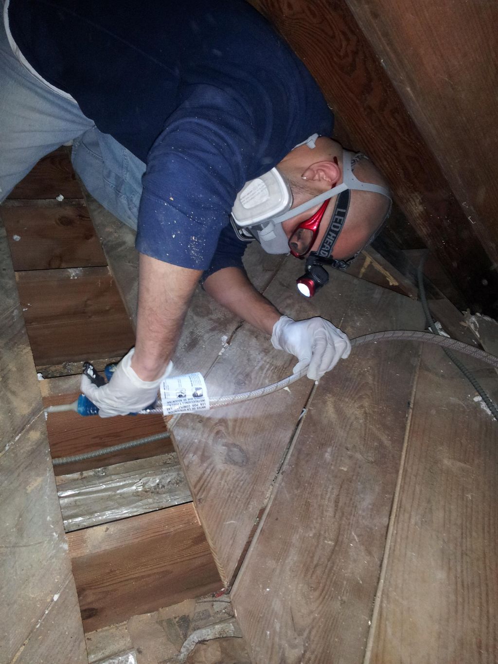 2 part foam installation