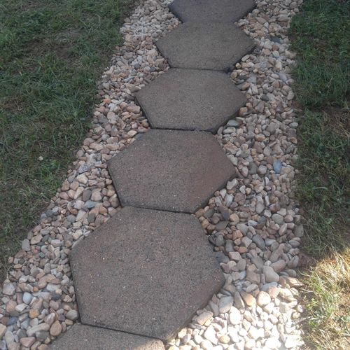 This is a walkway we put in for a customer.